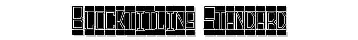 BlockTitling Standard font